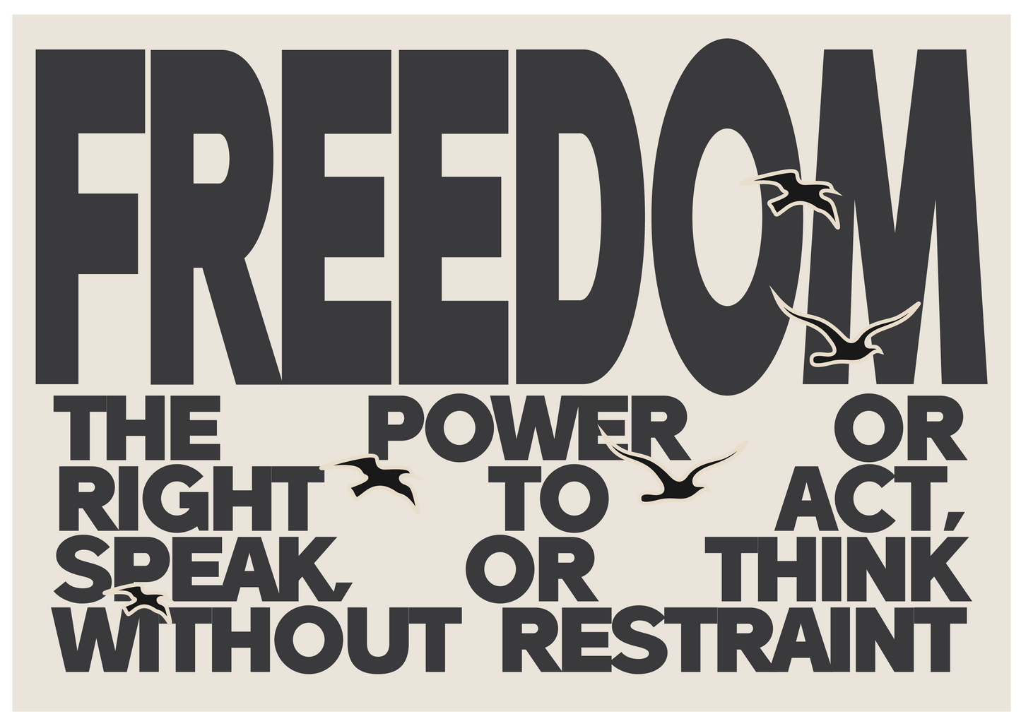 "FREE"DOM Poster